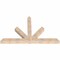 Ekena Millwork Saratoga Smooth Timber Gable Bracket, Douglas Fir, 84"W x 53"H x 5 1/2"D x 5 1/2"F, 15/12 Pitch GBW084X53X0606SAR00SDF - alternate 2